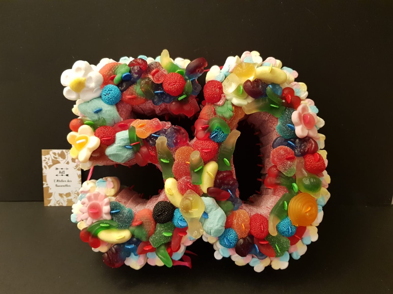 Gâteau de bonbons "Chiffre double" - Latelierdessoeurettes