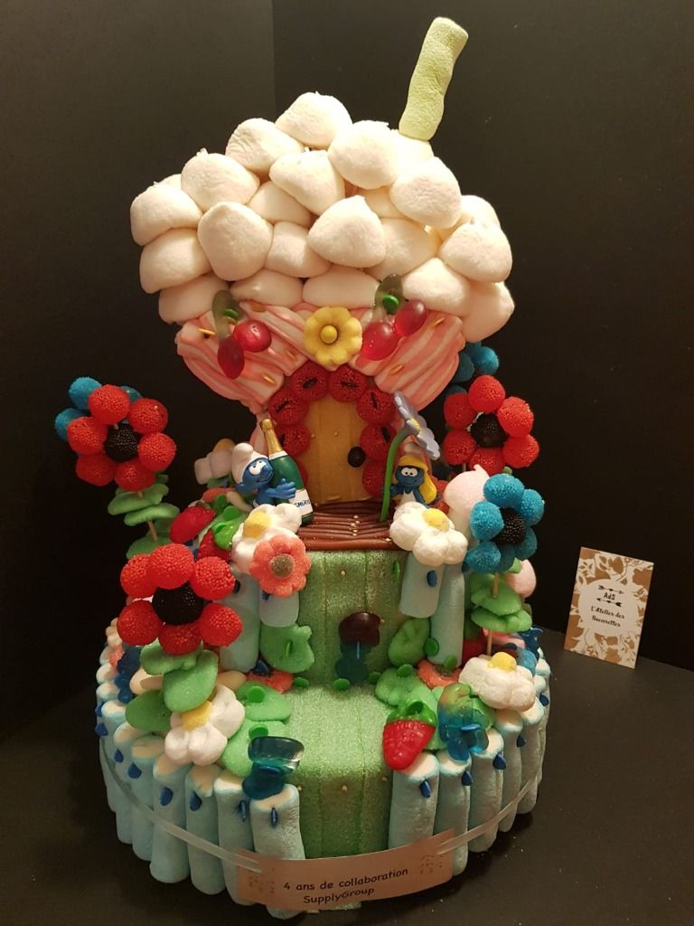 Gâteau de bonbons Stitch - Latelierdessoeurettes