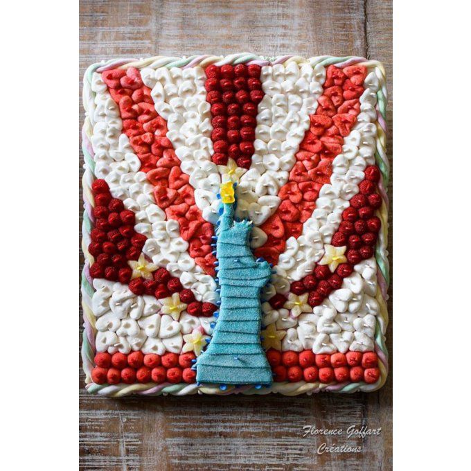 gâteau-de-bonbons-new-york-statue-de-la-liberté