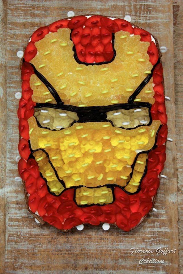Gâteau de bonbons Iron man