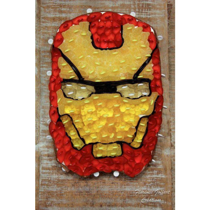 gâteau-de-bonbon-iron-man