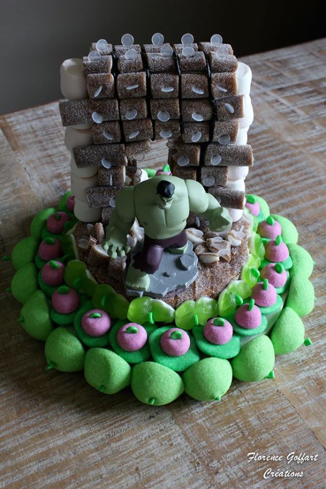 Gâteau de bonbons Hulk