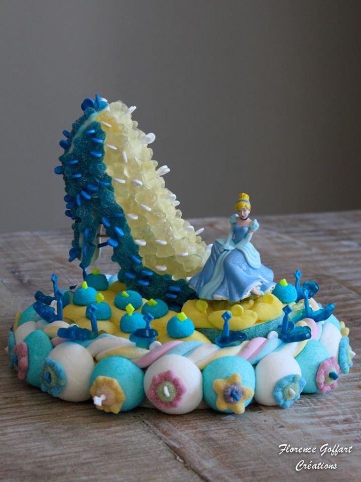 Gâteau de bonbons Princesse Cendrillon pour les petites filles ou