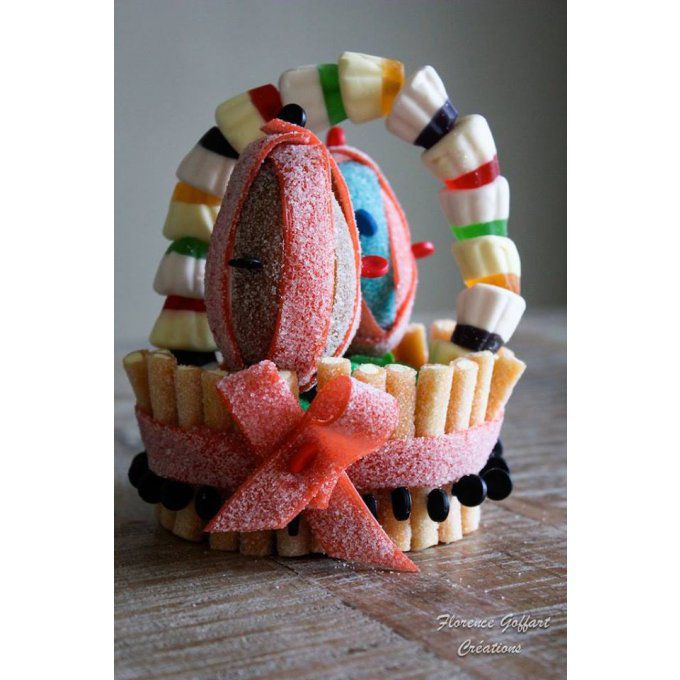 Panier de bonbons de Pâques