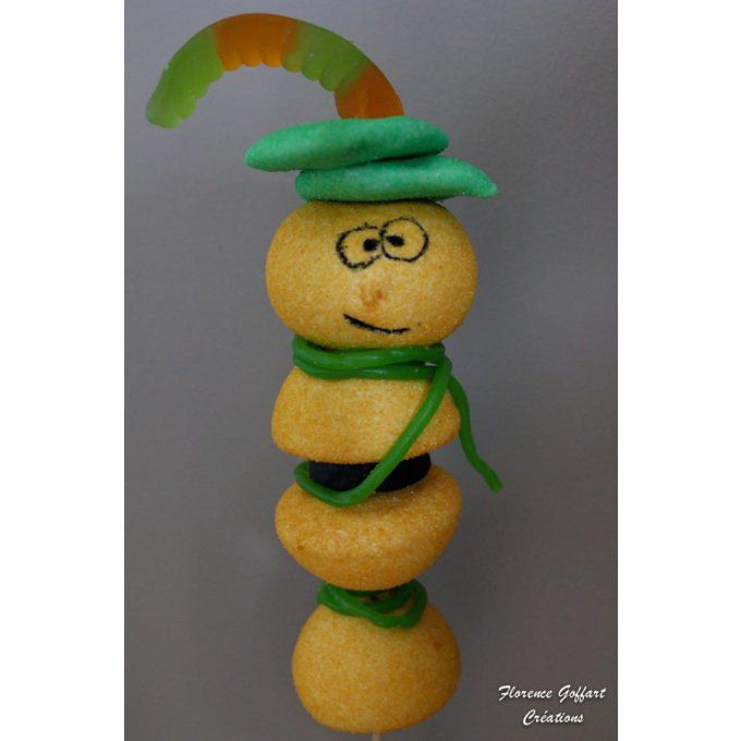 Brochette de bonbons "Citrouille"
