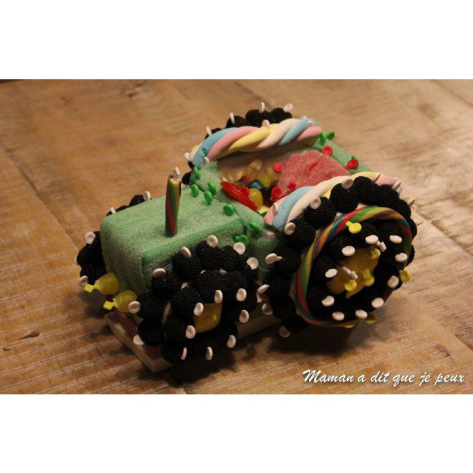 gâteau-de-bonbons-tracteur