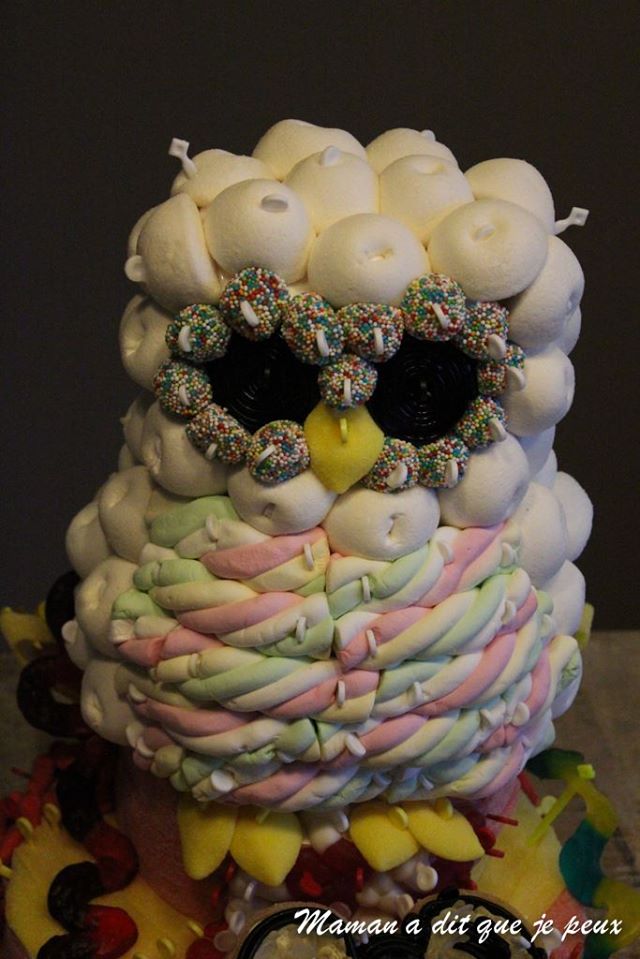 Gâteau de bonbons Hedwige d'Harry Potter - Latelierdessoeurettes