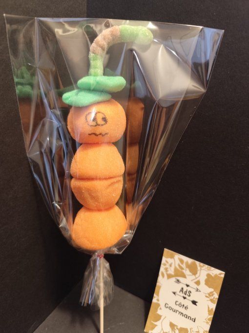 Brochette de bonbons "Citrouille"