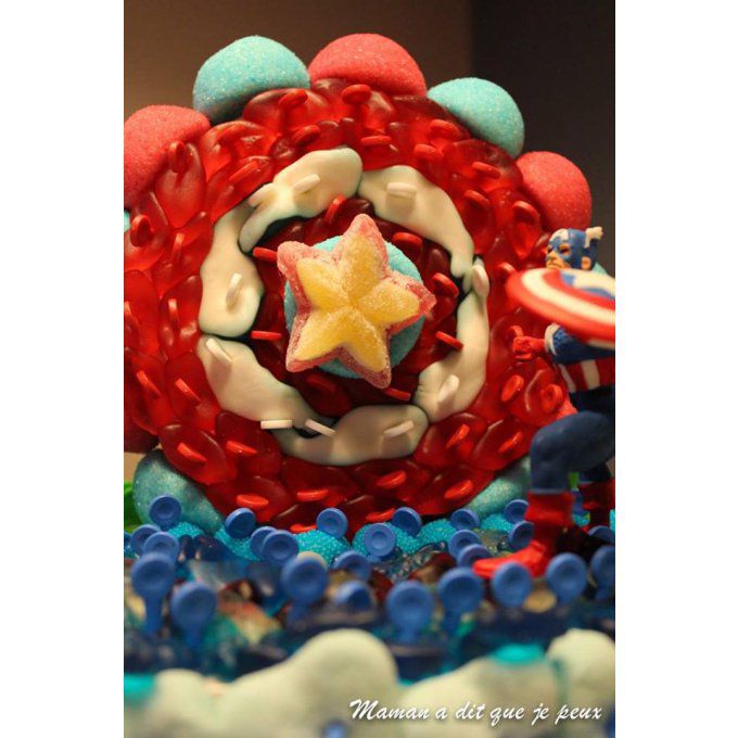 gâteau-de-bonbons-rebelle-captain-america