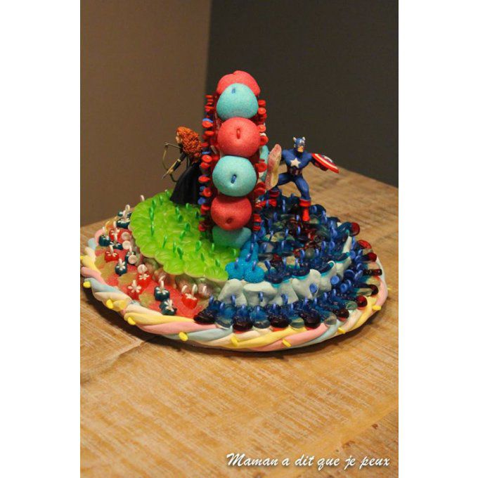 gâteau-de-bonbons-rebelle-captain-america