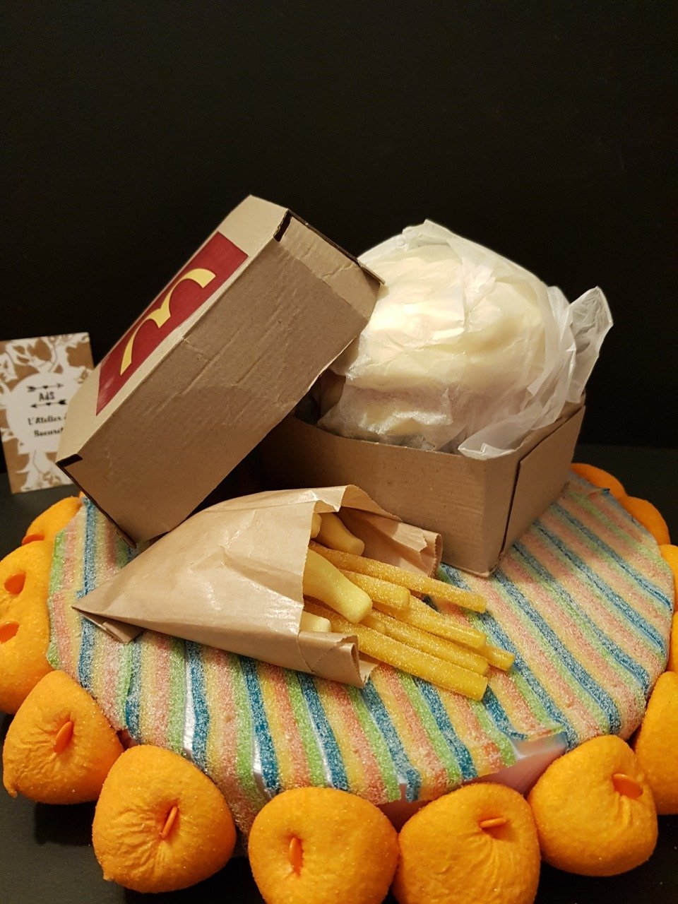Gâteau de bonbons "Mac Do"