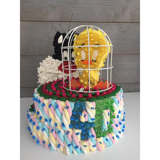 gâteau-de-bonbons-titi-grosminet
