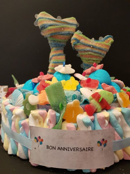 Gâteau-de-bonbons-mer-et-sirènes-océan