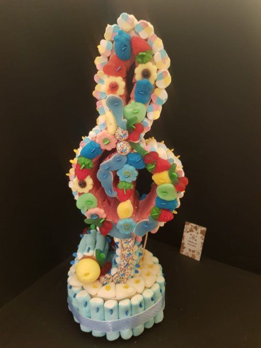 Gâteau de bonbons Clef de sol