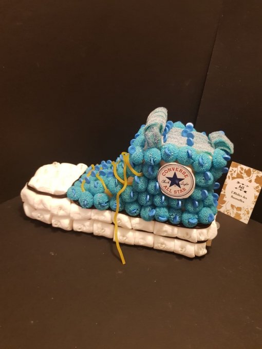 gâteau-de-bonbons-thème-basket-ado-jeune-cool-converse